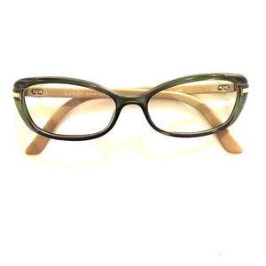 Gucci gg 3200 eyeglasses in green/natural