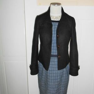 Banana Republic Black Short Wool Peacoat