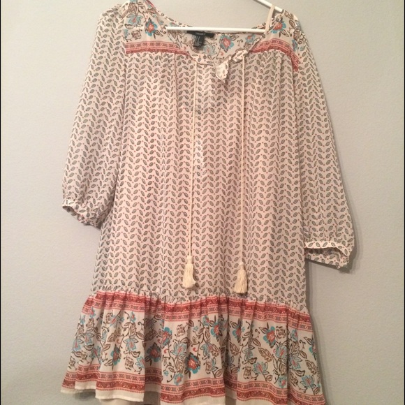 💥SALE💥Chiffon boho peasant dress