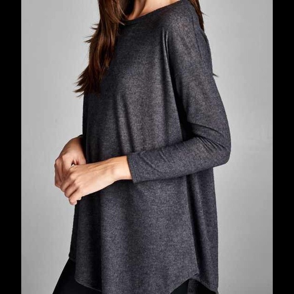 🆕Happily Charcoal Top - Picture 2 of 4