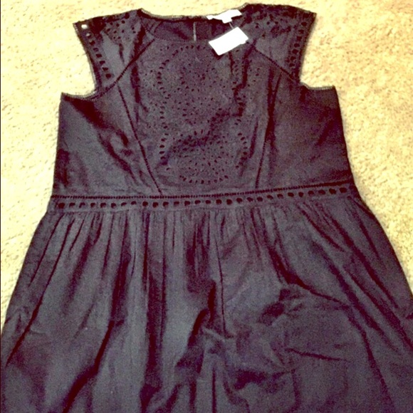 Loft dress with eyelet detail NWT!