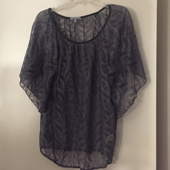 Grey billowy blouse