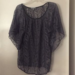 Grey billowy blouse