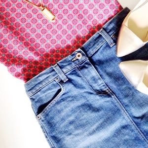 J. Crew Denim Pencil Skirt
