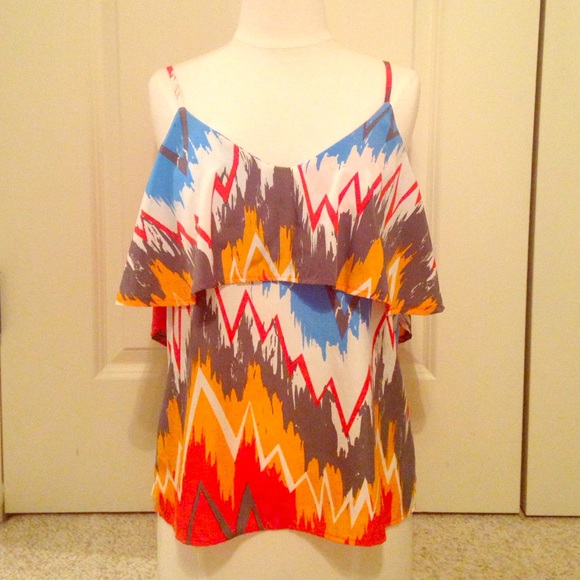 Colorful dressy tank