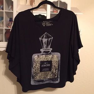 Black dolman sleeves