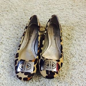Leopard print flats