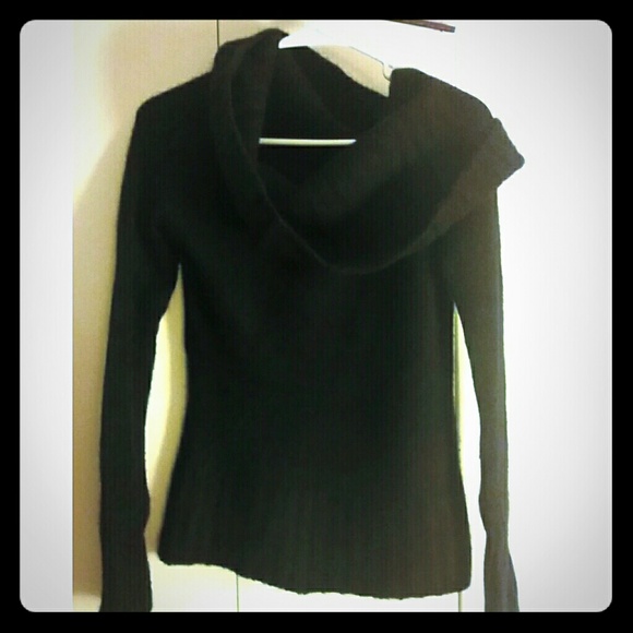 100% cashmere cowl neck sweater