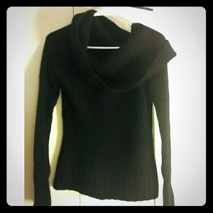100% cashmere cowl neck sweater