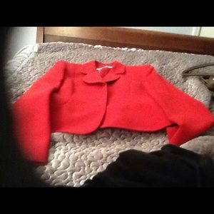 Red Tahari blazer size 4