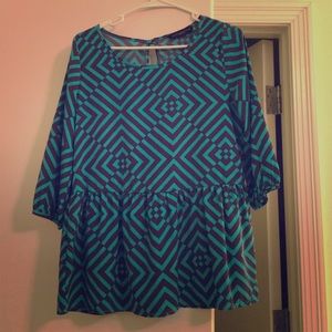 Peplum Silky Peach Love Cream Top