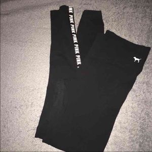 Black size medium PINK leggings