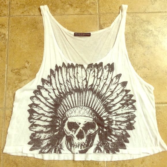 Brandy Melville Tops - Brandy Melville skull tank
