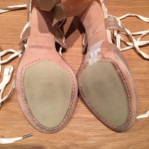 Marc Jacobs rose gold lace up heels - Picture 3 of 4