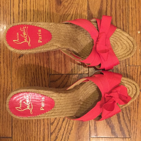 Christian Louboutin platform espadrille