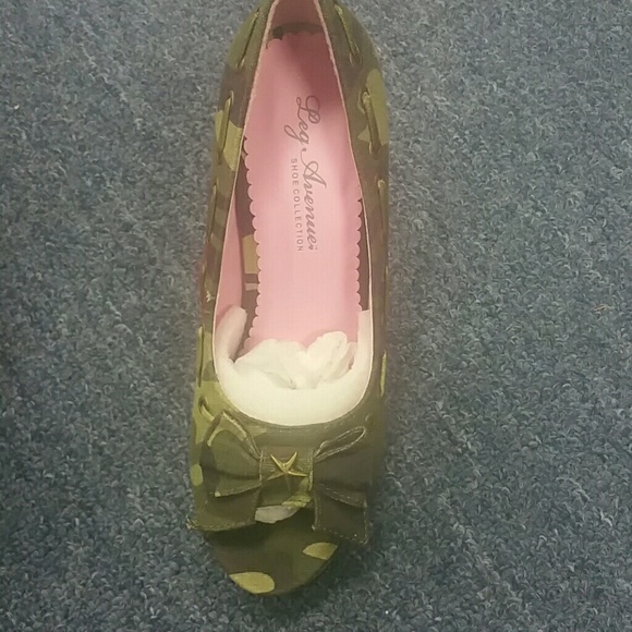 Camouflage open toe heels Halloween - Picture 4 of 8