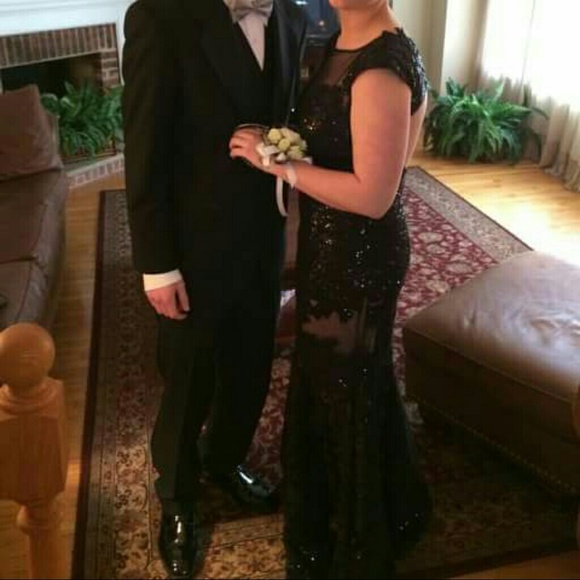 Black Prom Dress - Picture 2 of 3