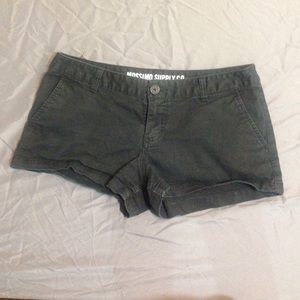 Hip hugger shorts