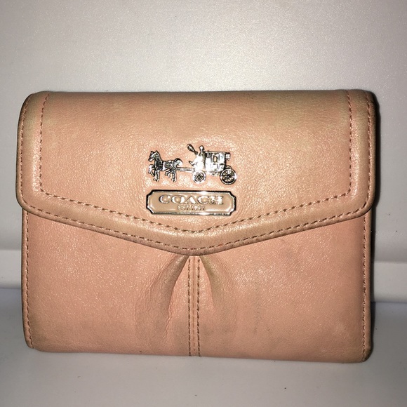 Coach Pink Leather Wallet