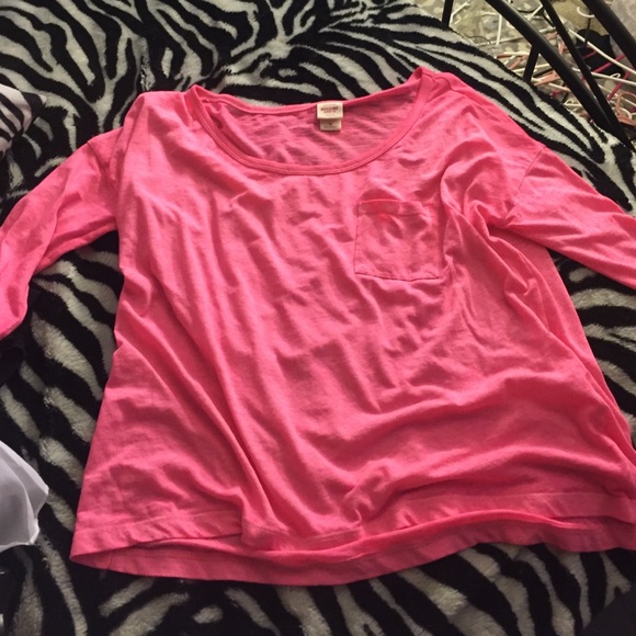 Pink sleep top