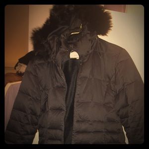 CK small/short black puffer