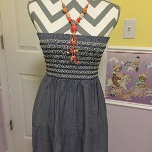 Cute smocking tube dress