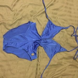 Knot Monokini sexy royal blue