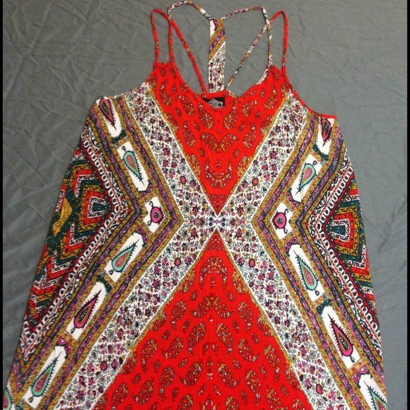 Tribal spaghetti strap dress