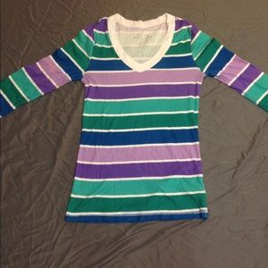 Striped long sleeve shirt