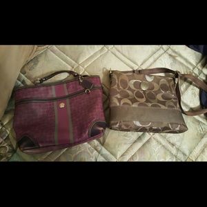 Two real coach purses