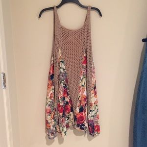Crochet floral dress
