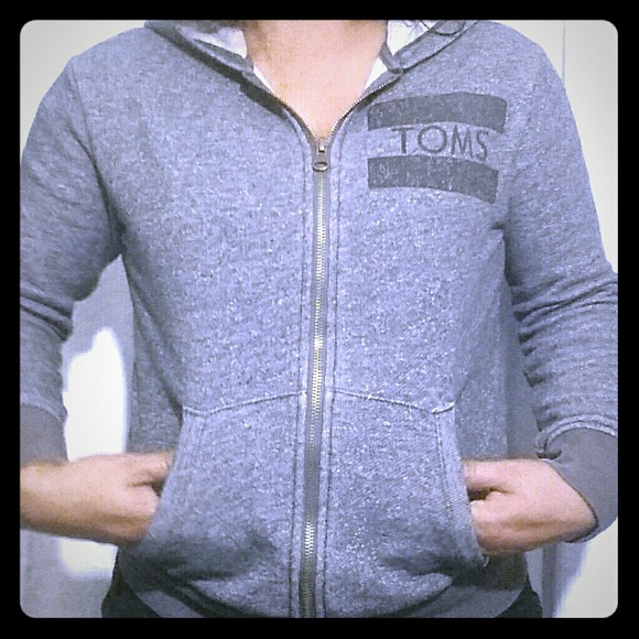 Grey TOMS hoodie sweater