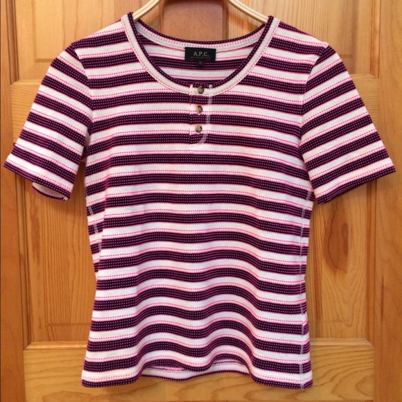 APC striped Henley T