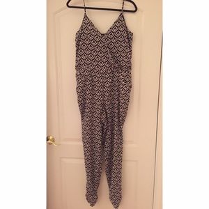 Black and white jumpsuit