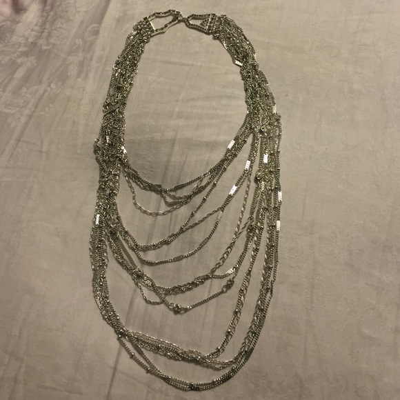 Silver Multi-Chain Necklace NWOT