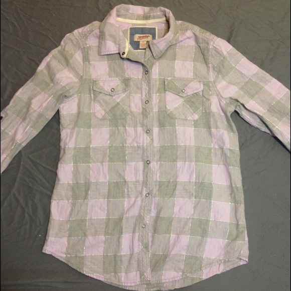 Purple plaid shirt