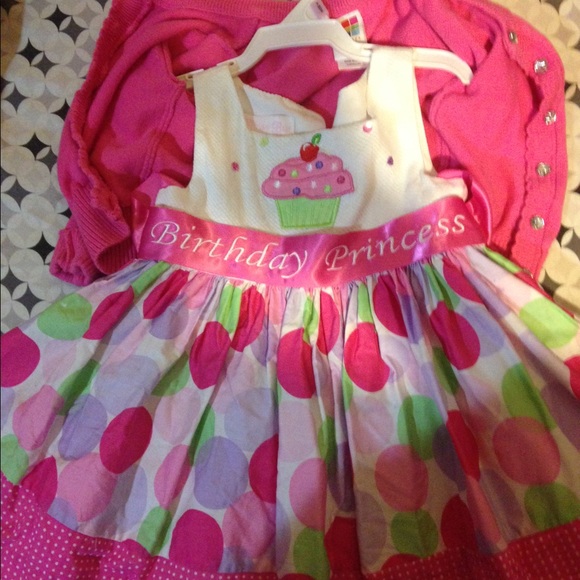 Baby girls birthday dress 12mo