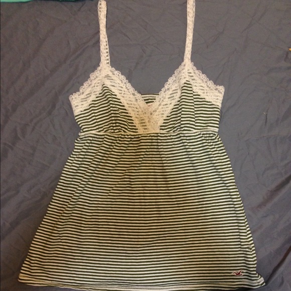 Striped spaghetti strap top