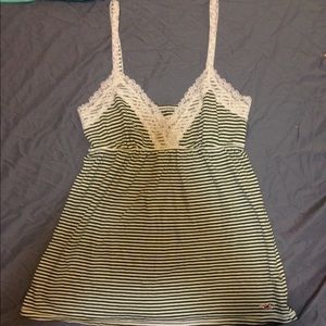 Striped spaghetti strap top
