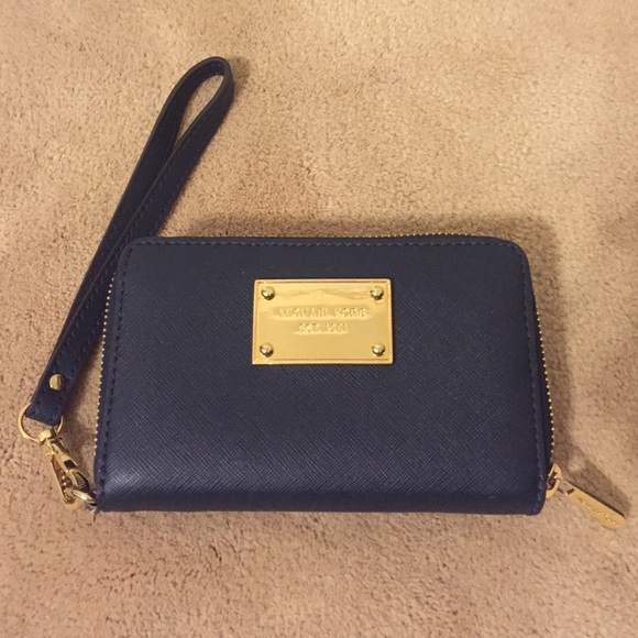 Michael Kors Accessories - Authentic Michael Kors Navy Blue Mini-Wallet