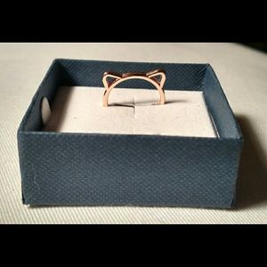 Gold Cat Ears Ring