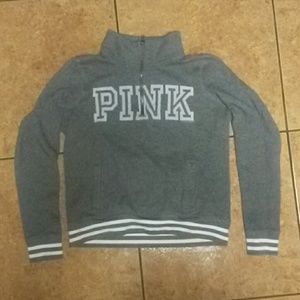 Pink half zip hoodie