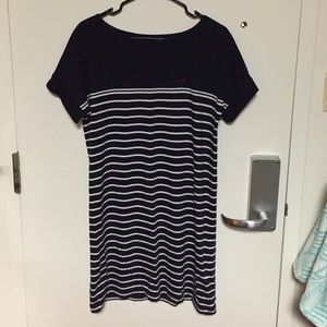 Navy and white striped Fred Perry dress!