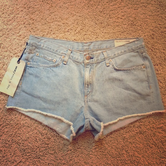 Rag & Bone cut off denim shorts
