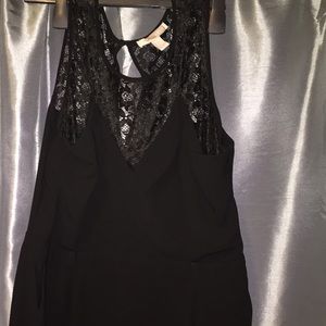❗️❗️❗️NEVER WORN❗️❗️❗️All black Lacey top romper