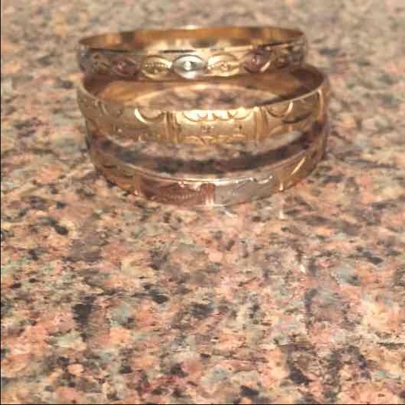 3 tone bangles