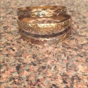 3 tone bangles