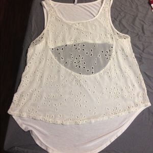 Cream tank top
