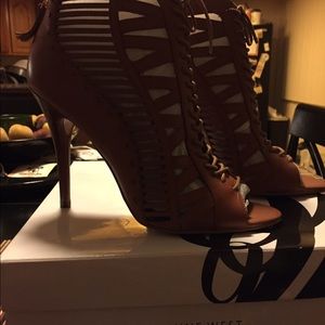 Nine West Angellica Peep Toe Booties