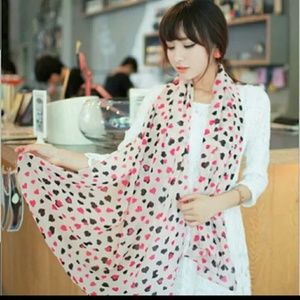 New CHIFFON heart scarf